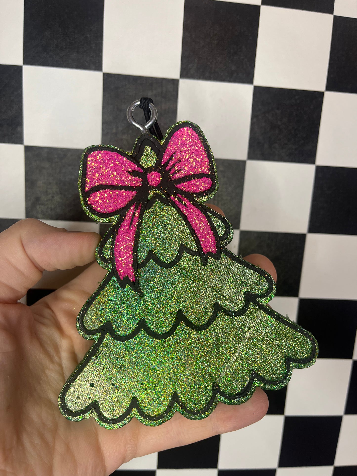 PEPPERMINT BROWNIE CAKE POP (Christmas Tree w/ Bow)