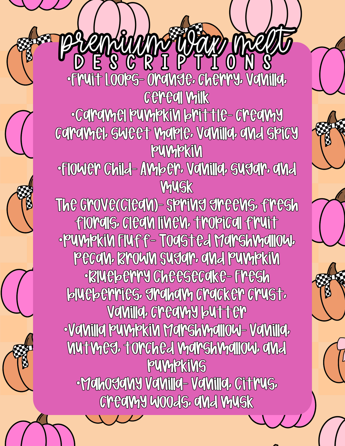 Premium Wax Melts